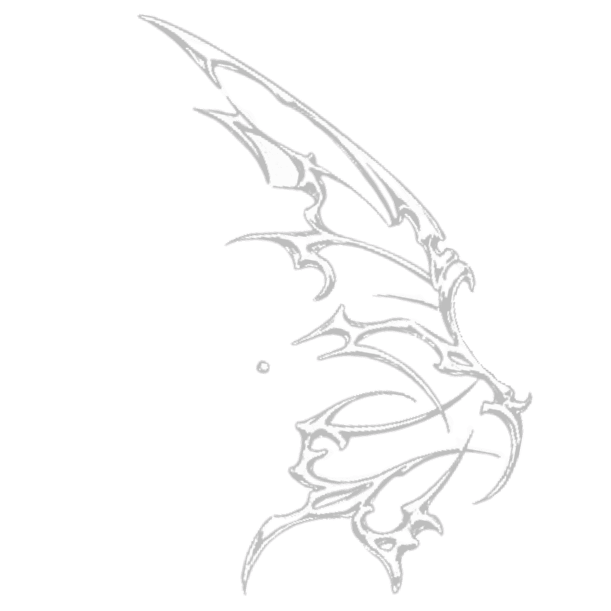 Decorative left wing illustration