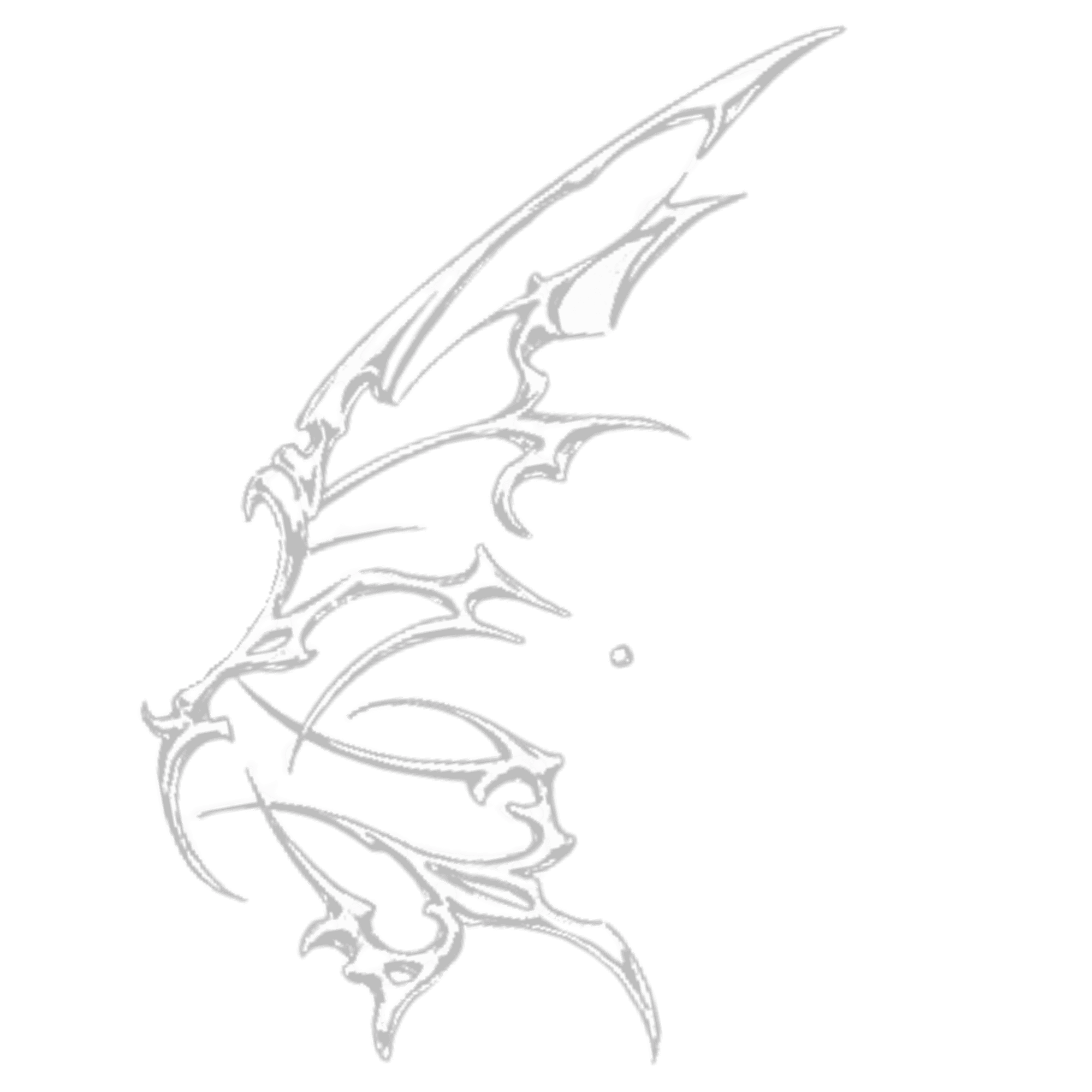 Decorative right wing illustration