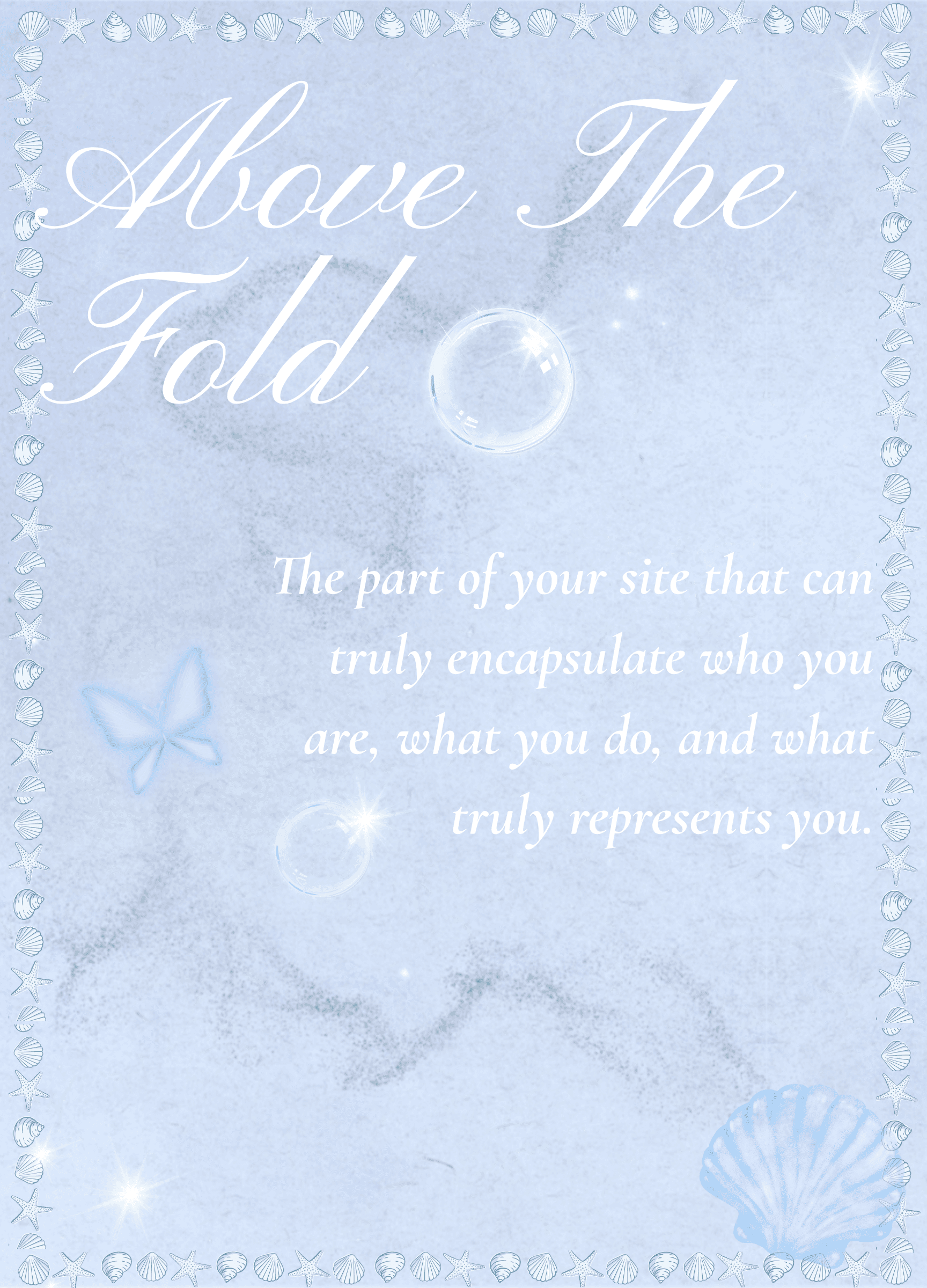 Soft blue editorial detail image for homepage structure
