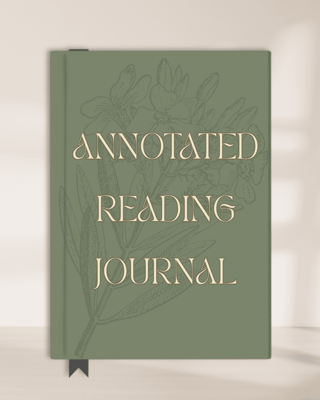 The Annotated Reading Journal fictional product mockup