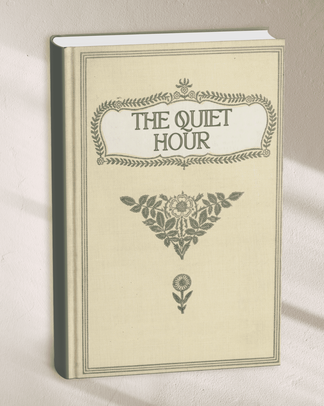The Quiet Hour fictional book mockup