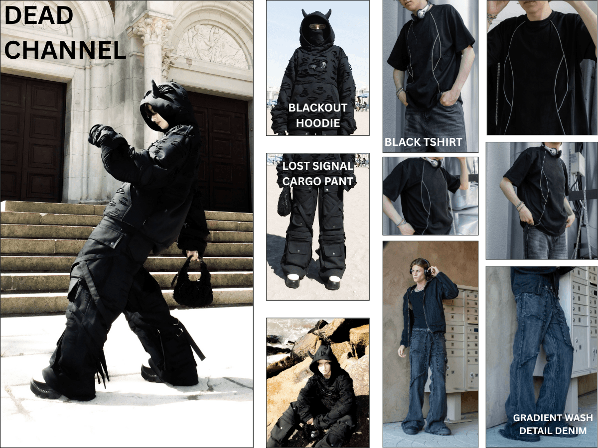 Dead Channel concept board for STATIC SAINT